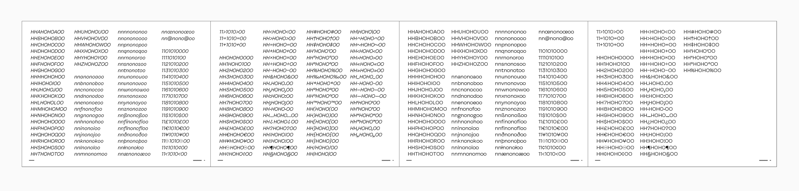 Spacing Strings