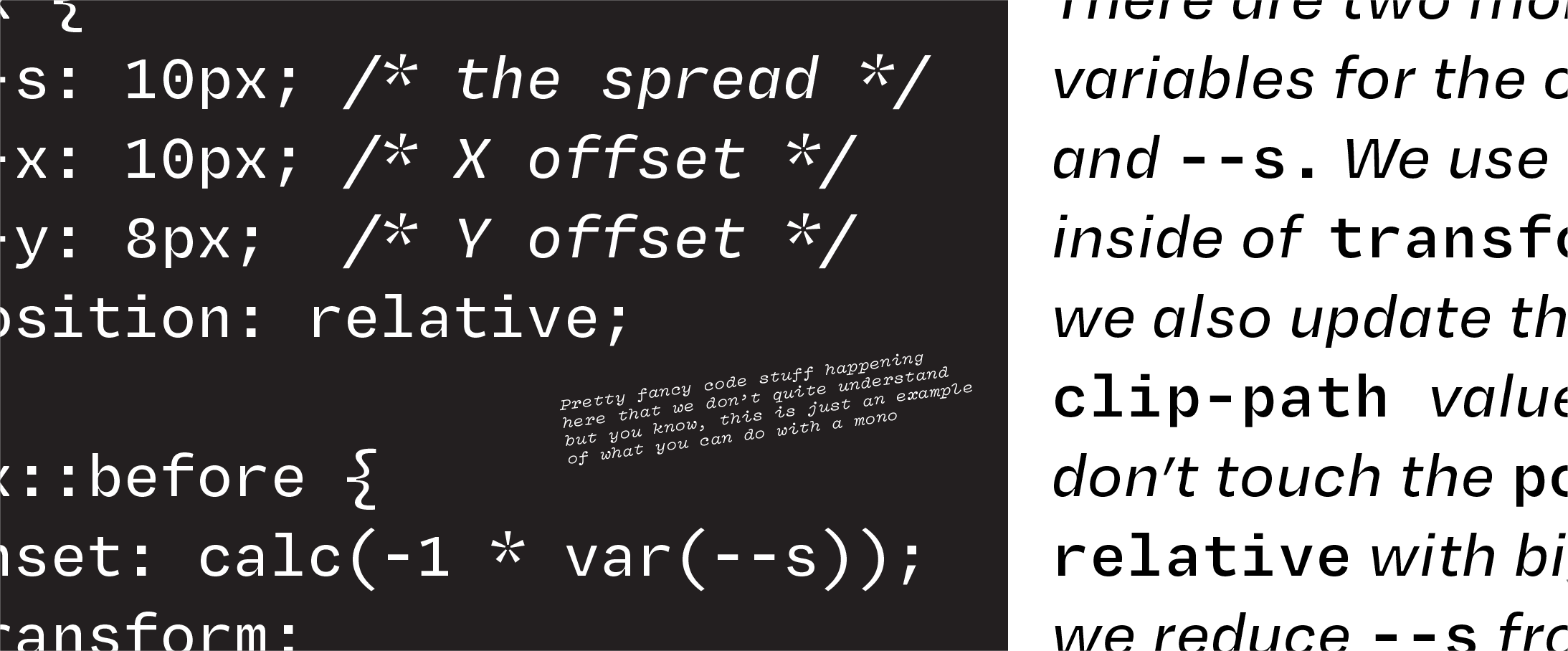 Use with text